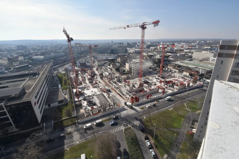 Vue de chantier avec coffrages SCARSMETAL