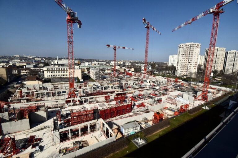 Vue de chantier avec coffrages SCARSMETAL