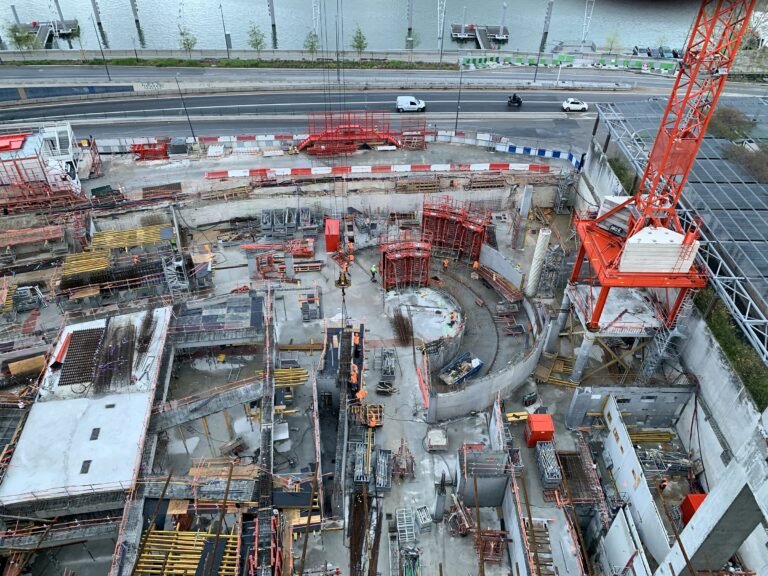 Vue de chantier avec coffrages SCARSMETAL